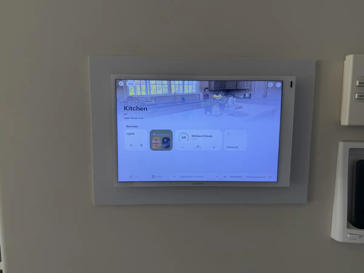 New touch panel installed