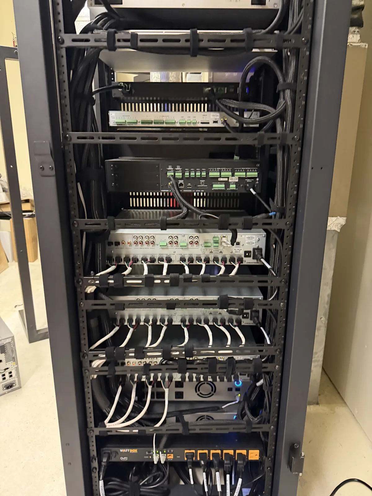 Rack interior detail